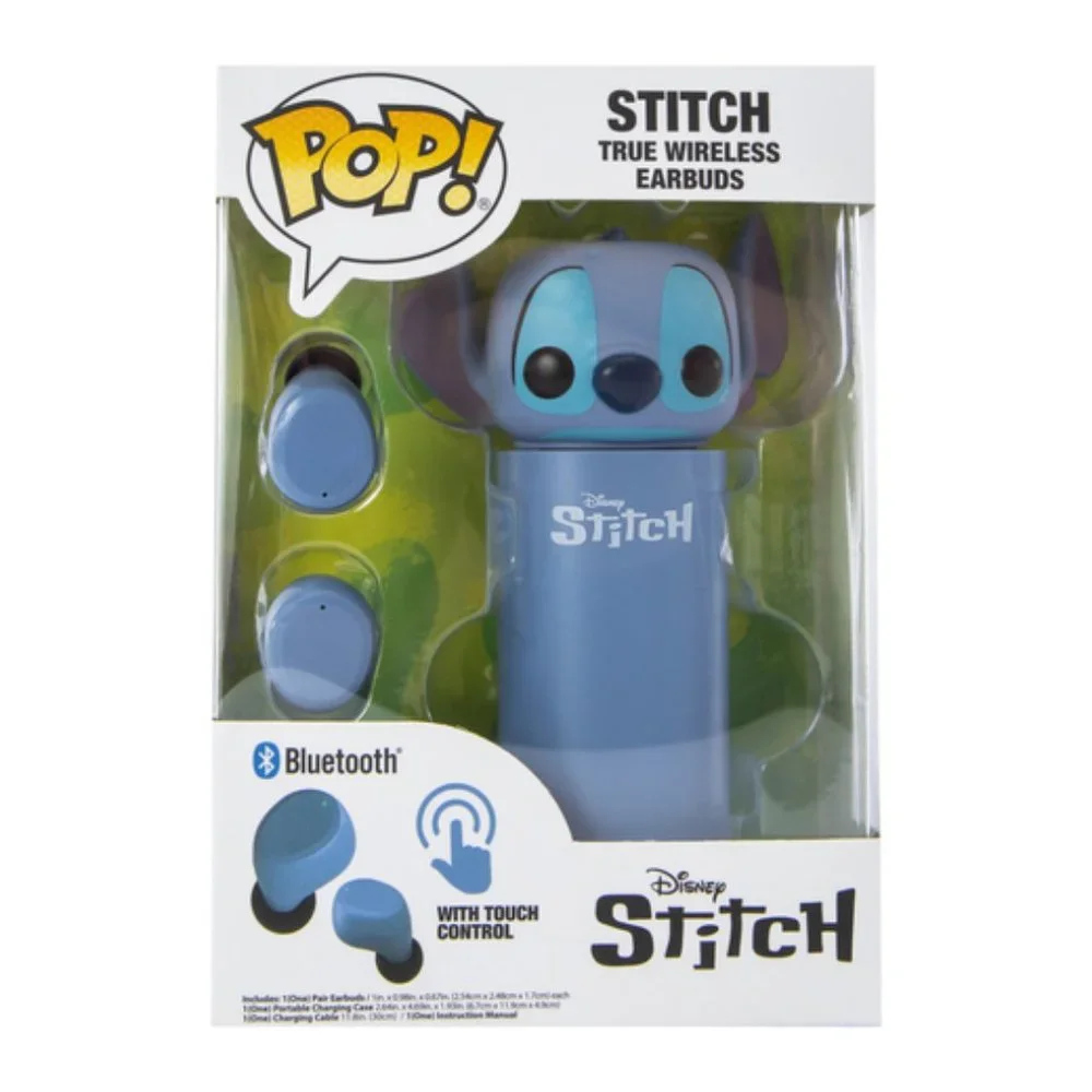 Funko Pop! Stitch Bluetooth® Wireless Earbuds Includes M Stitch T Shirt - Picture 1 of 8